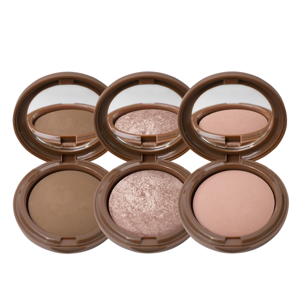 BOSSka: bronzer Carmel Tan, różo-rozświetlacz Rose Gold i róż Delikates
