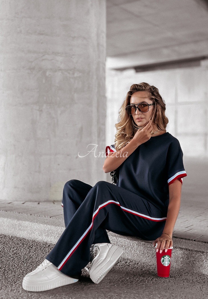 Komplet dresowy Sporty Vibes granatowy — 14