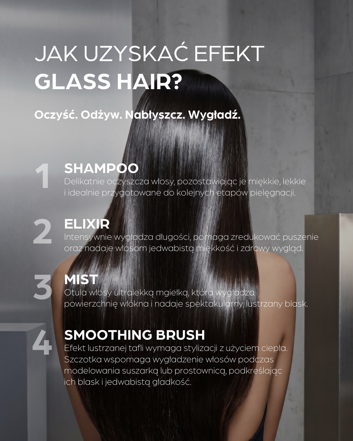Intensywnie wygładzający zestaw do włosów - Glass hair — 6