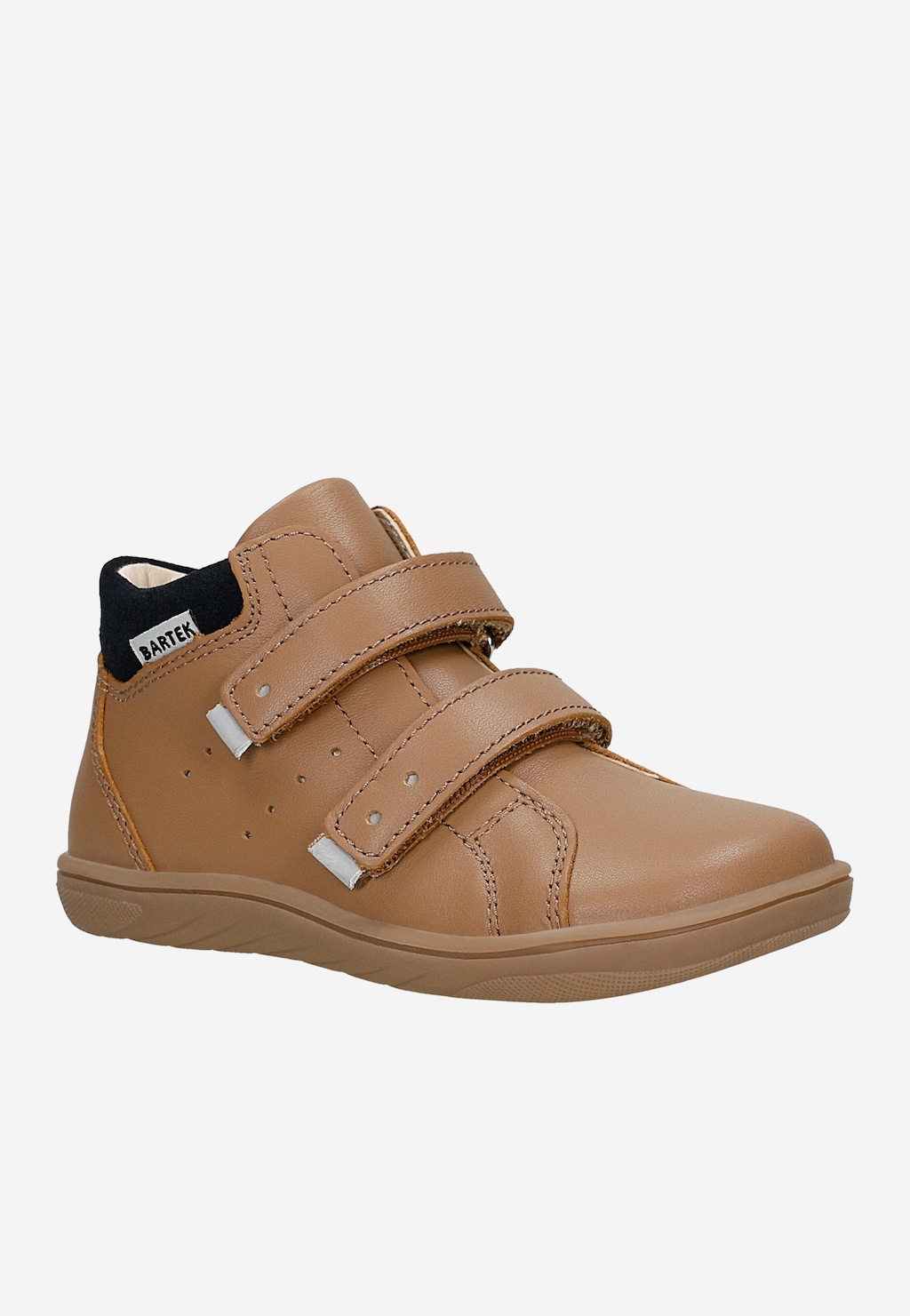 Beżowe skórzane trzewiki barefoot BARTEK 86309-54 — 2