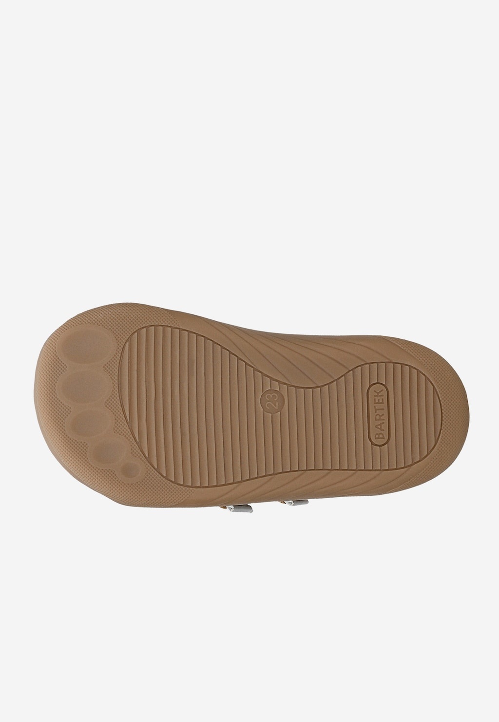 Beżowe skórzane trzewiki barefoot BARTEK 86309-54 — 5