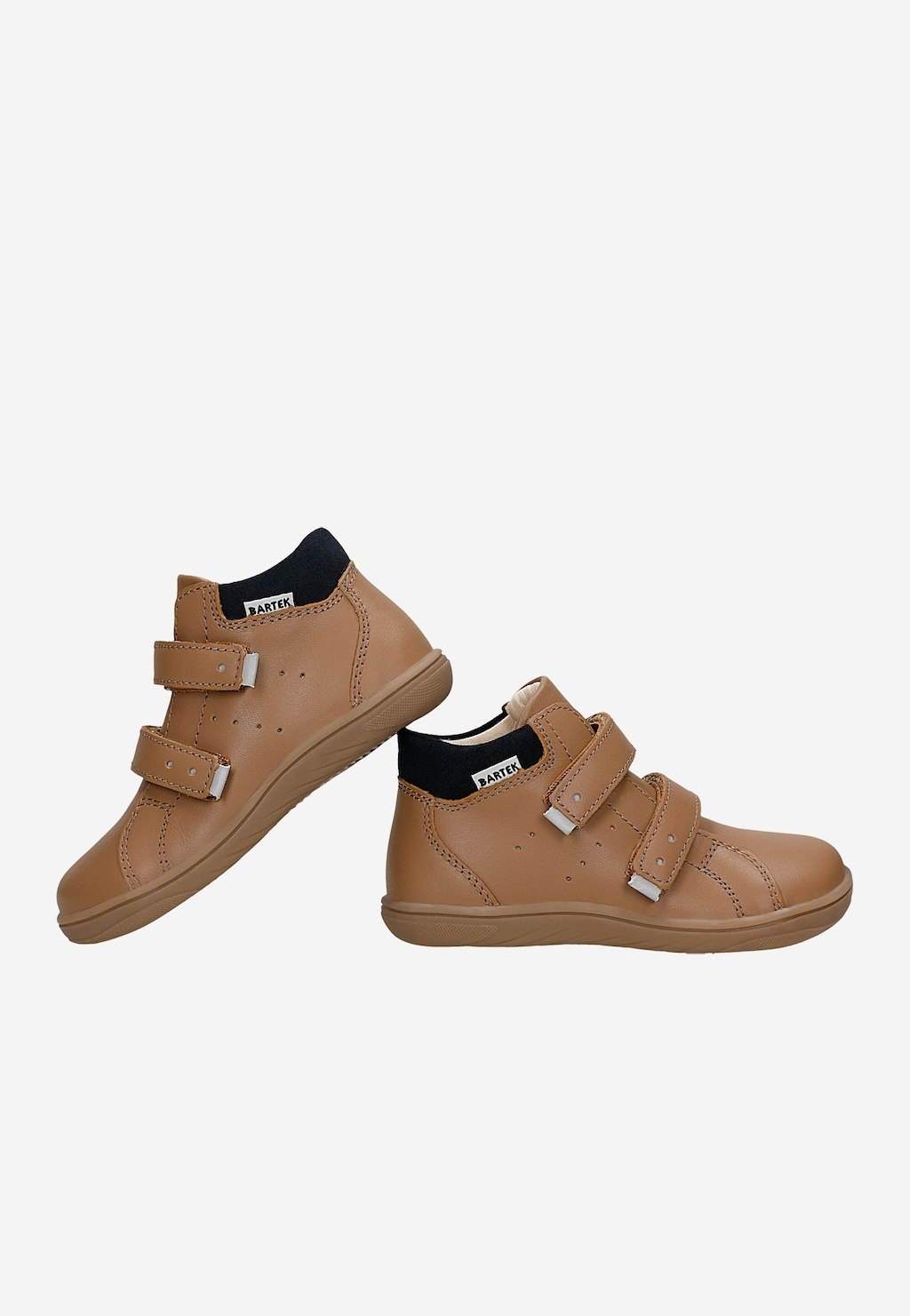Beżowe skórzane trzewiki barefoot BARTEK 86309-54 — 6