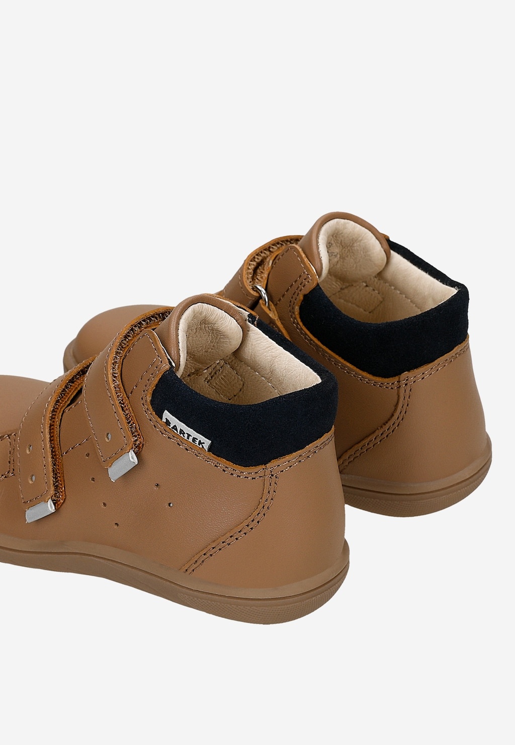 Beżowe skórzane trzewiki barefoot BARTEK 86309-54 — 7