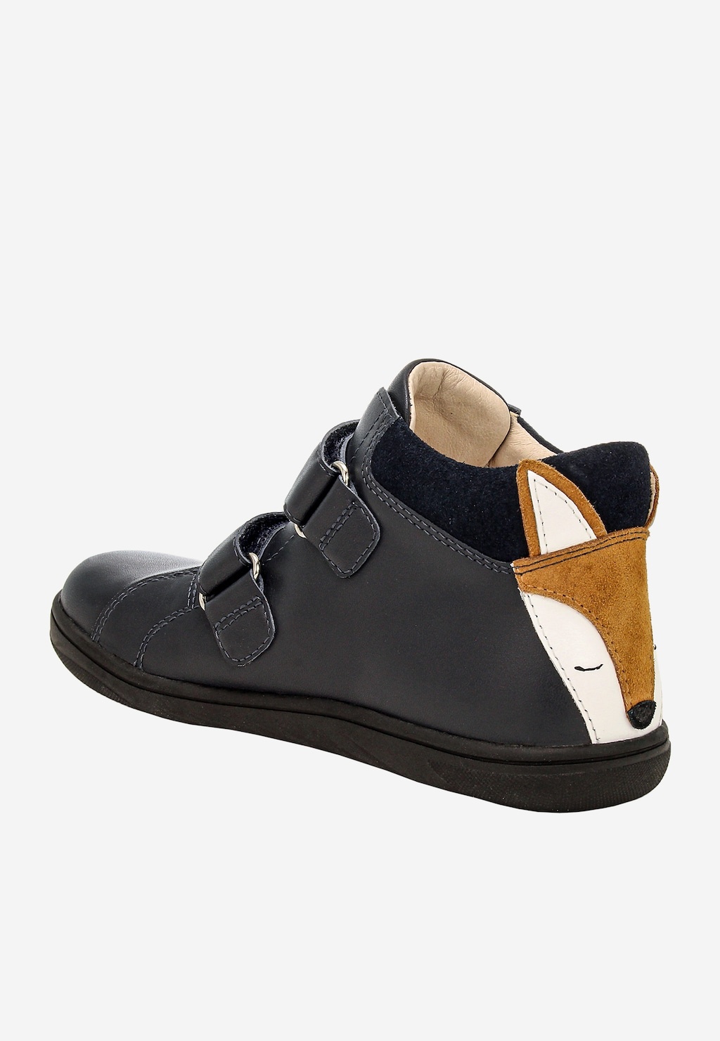 Granatowe trzewiki barefoot z liskiem BARTEK 86318-66 — 3