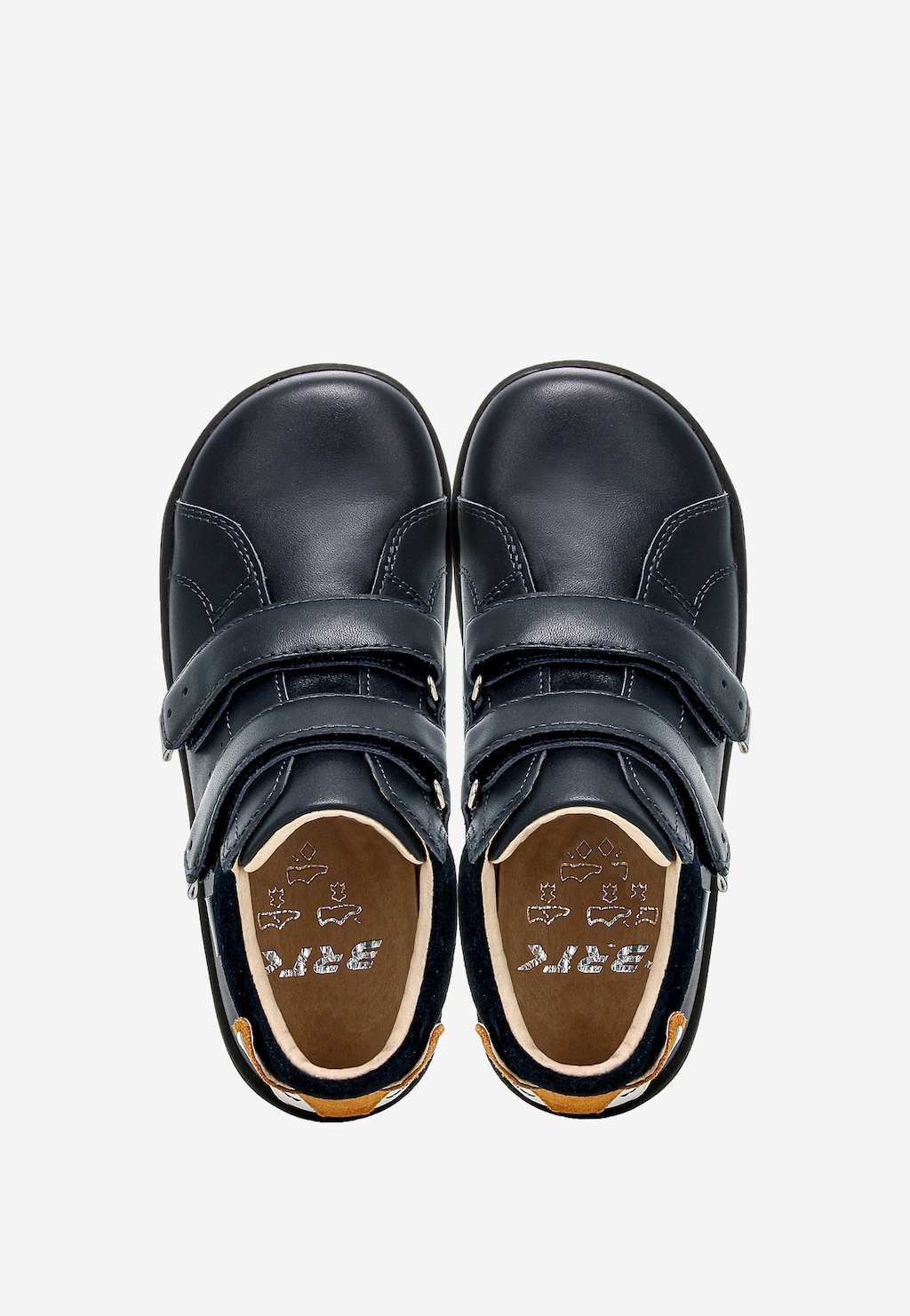 Granatowe trzewiki barefoot z liskiem BARTEK 86318-66 — 5