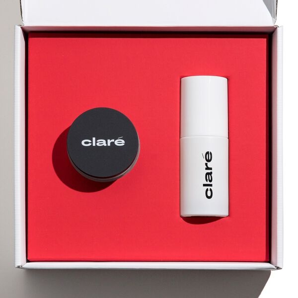 Claré Pro — zestaw: baza pod podkład, 30 ml + rozświetlający puder oh! glow btx 32, 2,5 g — 2