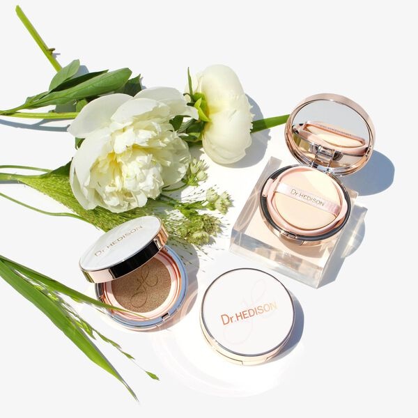 Dr.Hedison Makeup — zestaw: podkład w kompakcie Miracle Cushion SPF50+, 15 g + wymienny wkład, 15 g — 2