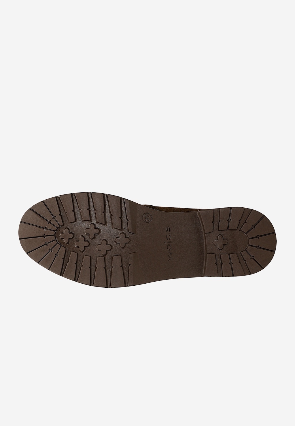 Brązowe jesienne sztyblety damskie z dwoiny 55089-62 — 6