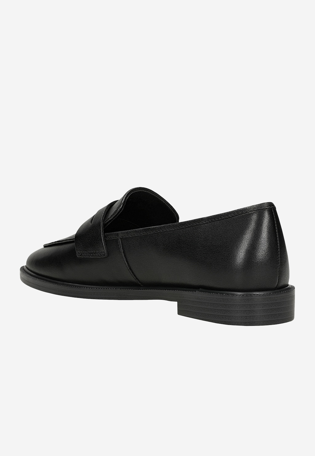 Czarne skórzane mokasyny damskie penny loafers 46398-51 — 4