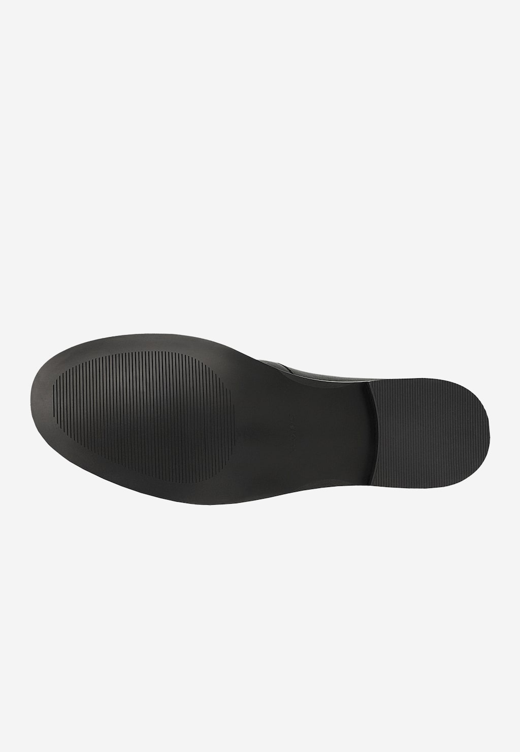Czarne skórzane mokasyny damskie penny loafers 46398-51 — 6