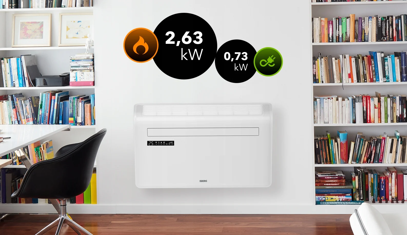 Klimatyzator ścienny MONOBLOK 2,93kW inwerter WiFi Grzanie Osuszacz 24l/24h