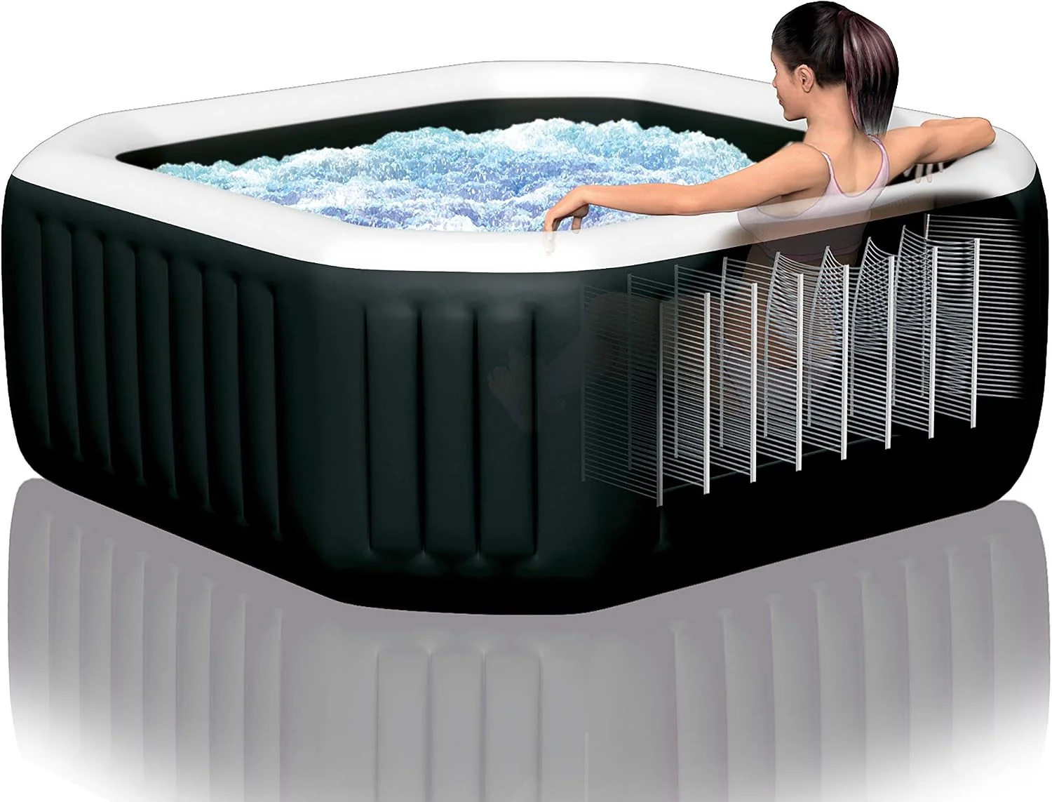 Intex PureSpa 28462 — ośmiokątne spa dla 6 osób, 218 × 71 cm