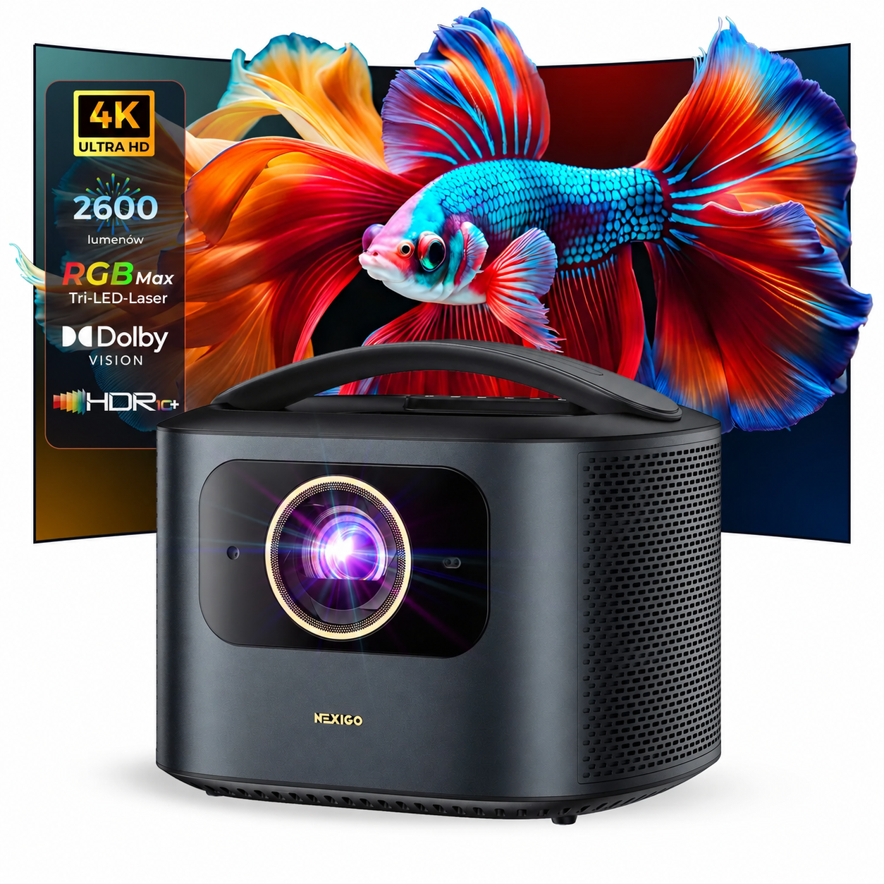 NexiGo TriVision Ultra 4K Tri-LED-Laser Projector