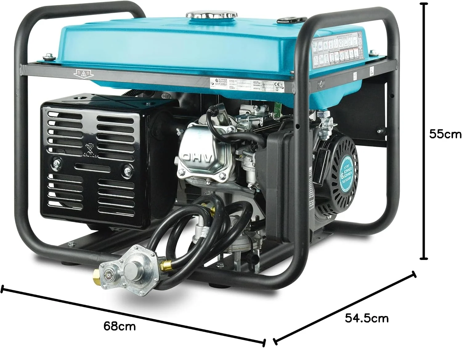 Agregat prądotwórczy Könner & Söhnen KS 7000E G hybrydowe serii DUAL FUEL LPG/benzyna