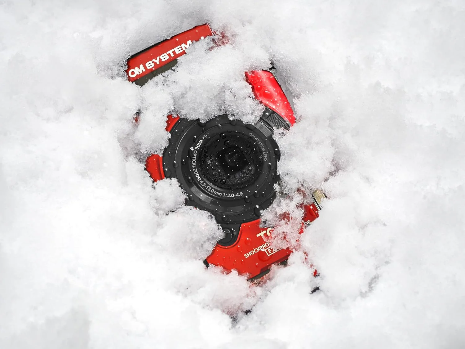 OM SYSTEM Tough TG-7 Czerwony Aparat Cyfrowy 12 MP 4K Wodoodporny Kompakt — widok produktu