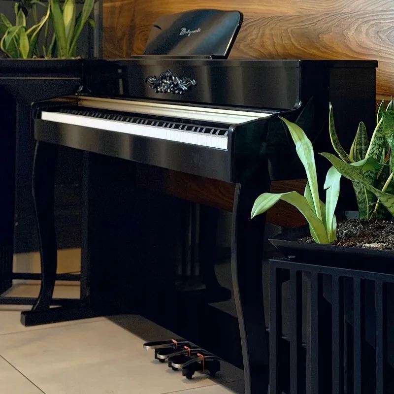 Pianino cyfrowe ważone mechanizm młoteczkowy RHAPSODY czarne Mielczewski