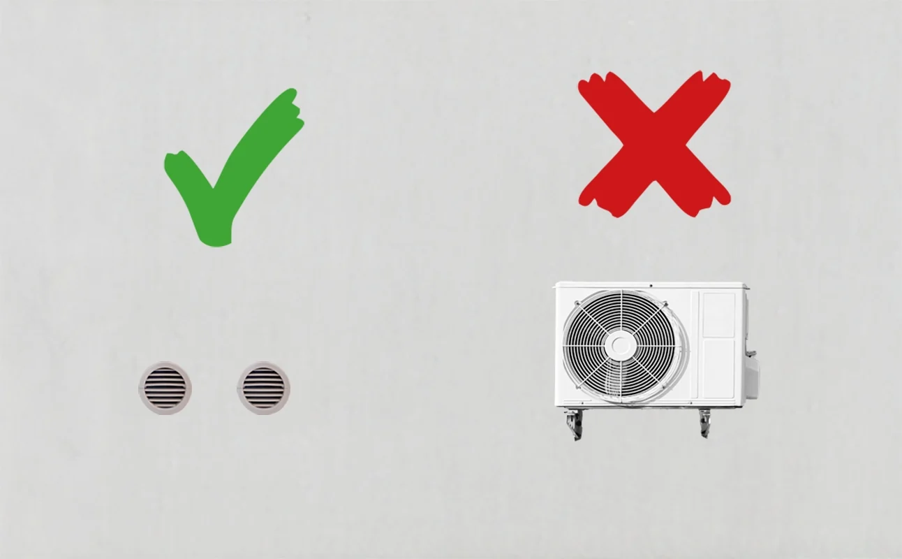 Klimatyzator ścienny MONOBLOK 2,93kW inwerter WiFi Grzanie Osuszacz 24l/24h