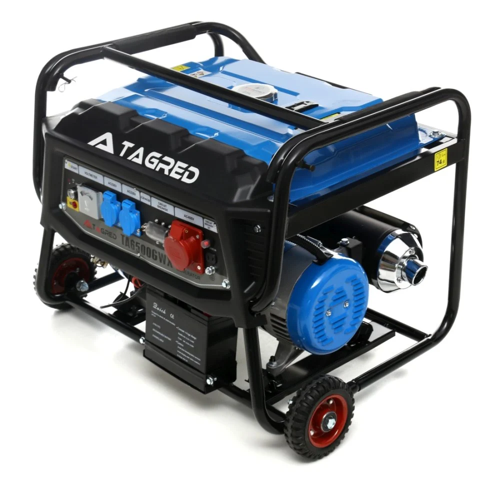 Agregat prądotwórczy trojfazowy 6500W 230V 400V z rozrusznikiem AVR + olej