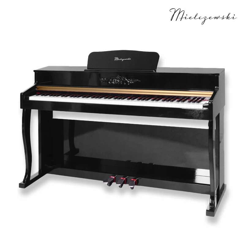 Pianino cyfrowe ważone mechanizm młoteczkowy RHAPSODY czarne Mielczewski