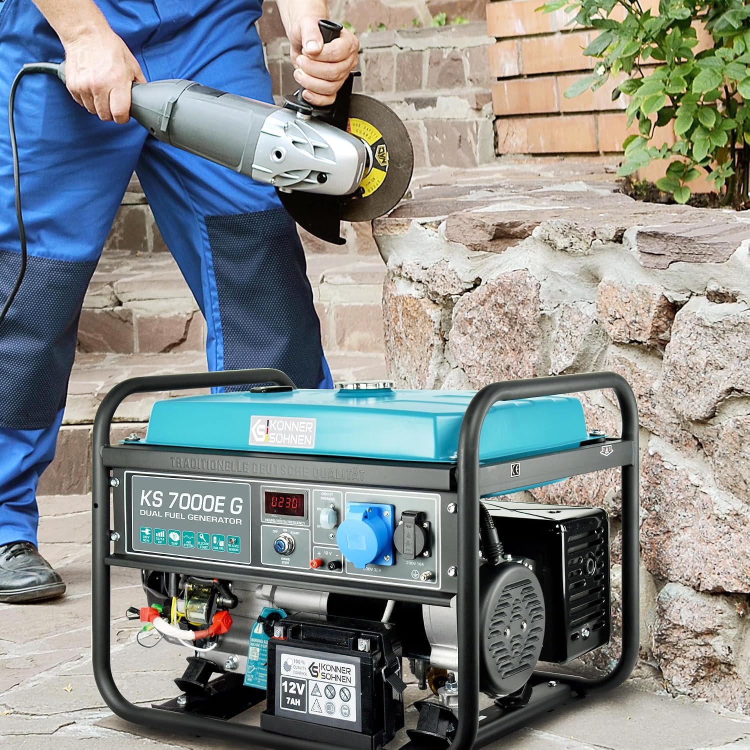 Agregat prądotwórczy Könner & Söhnen KS 7000E G hybrydowe serii DUAL FUEL LPG/benzyna