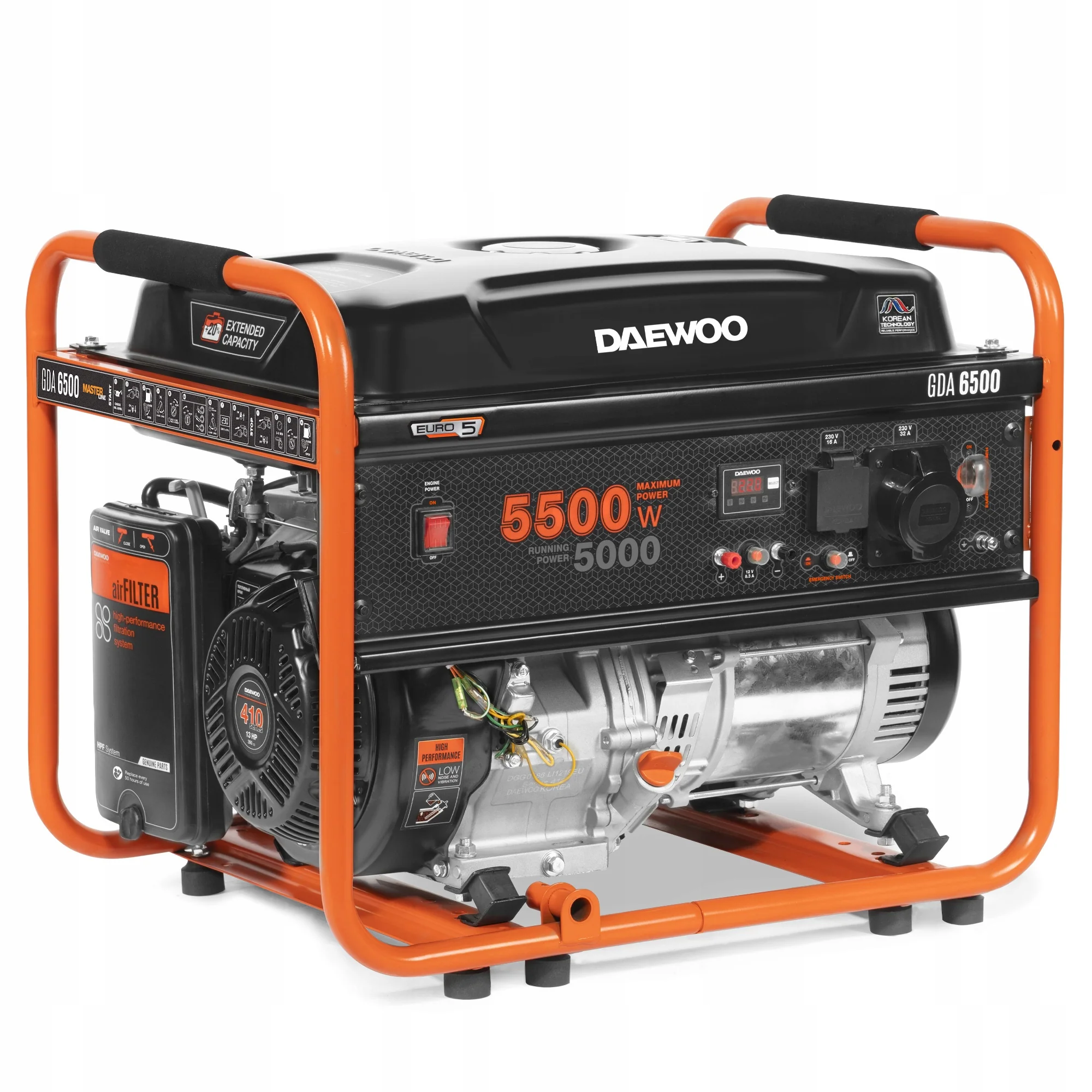 Agregat prądotwórczy Generator DAEWOO GDA 6500 5.5kW 13KM 230V AVR