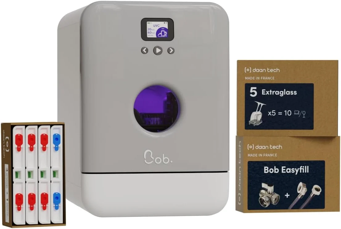 Daan Tech Bob Premium — kompaktowa zmywarka, srebrna