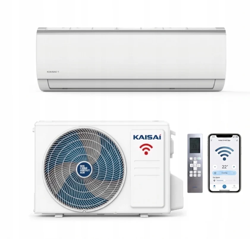 Klimatyzacja KAISAI klimatyzator ścienny split FLY 3,5 kW domowy WiFi pilot