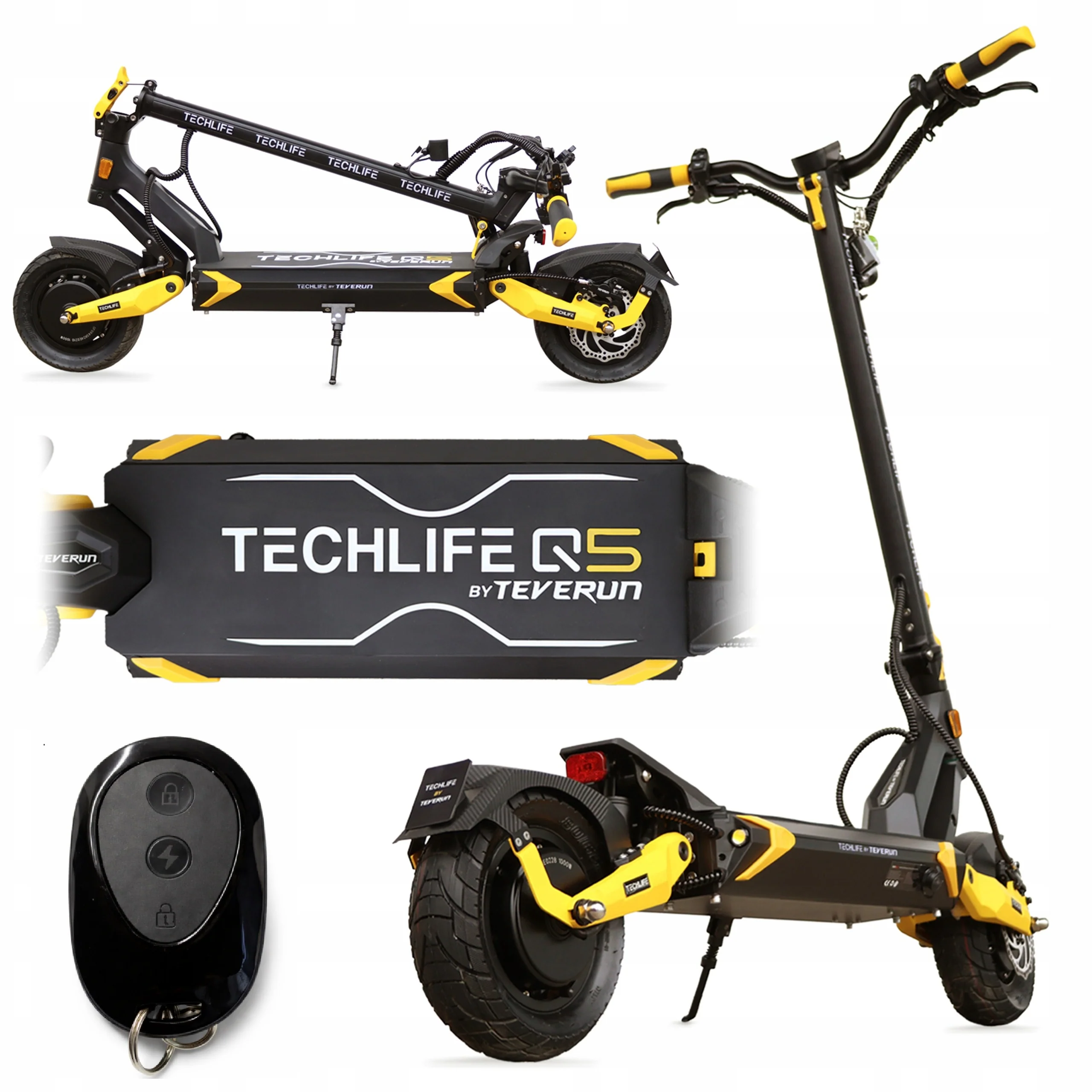 Techlife Q5 RSX V4 — hulajnoga elektryczna, akumulator 52 V 30 Ah