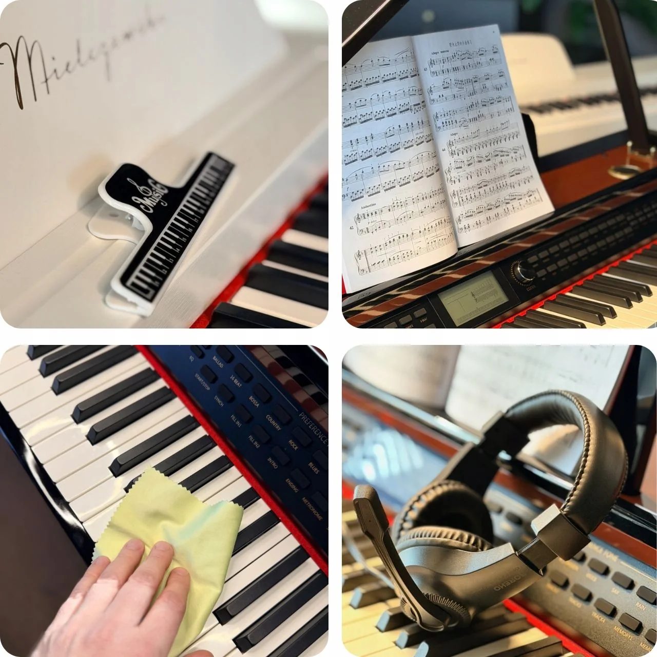 Pianino cyfrowe ważone mechanizm młoteczkowy RHAPSODY czarne Mielczewski