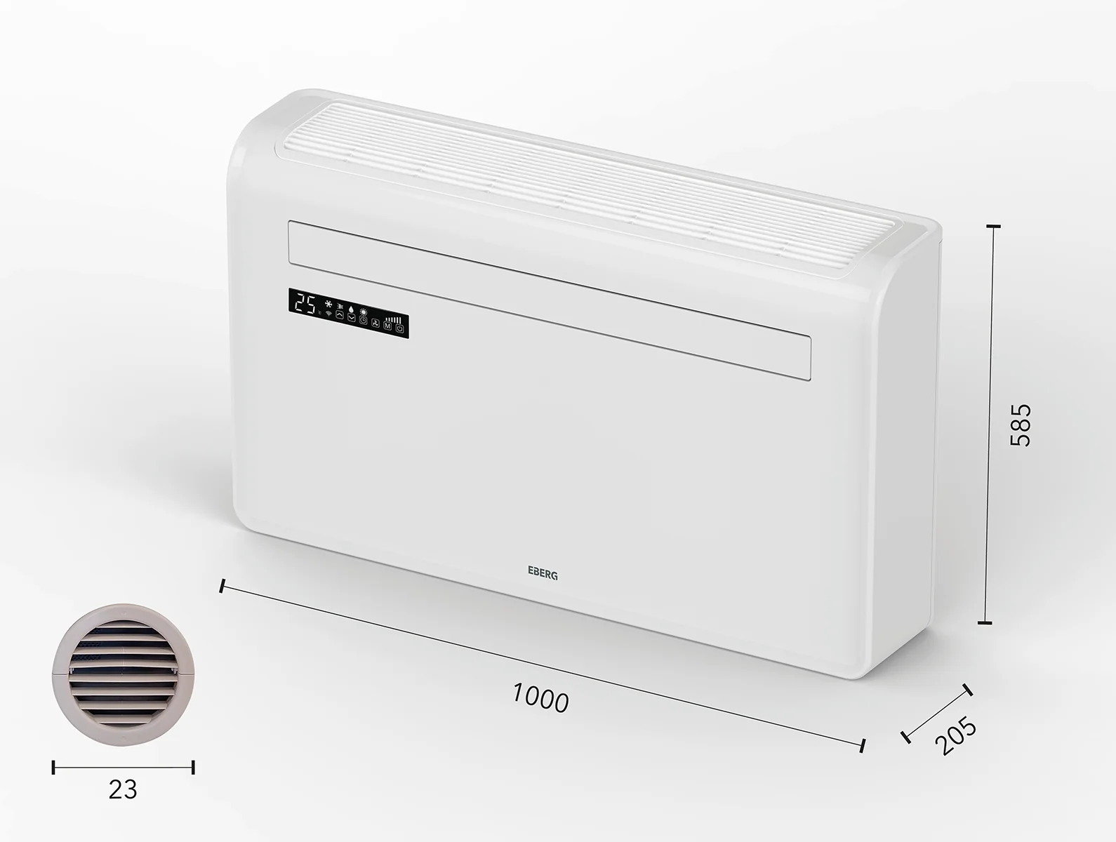 Klimatyzator ścienny MONOBLOK 2,93kW inwerter WiFi Grzanie Osuszacz 24l/24h