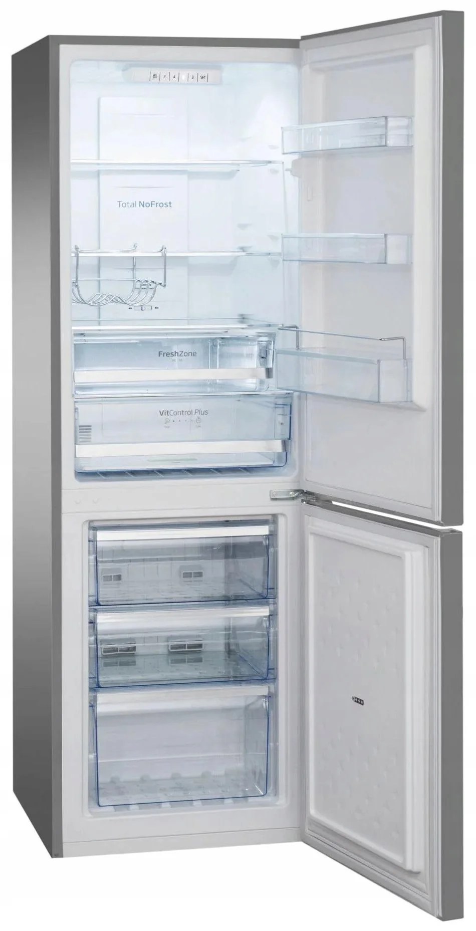 Lodówka Amica FK2695.4FTX(E) pełny No Frost 170 cm srebrny