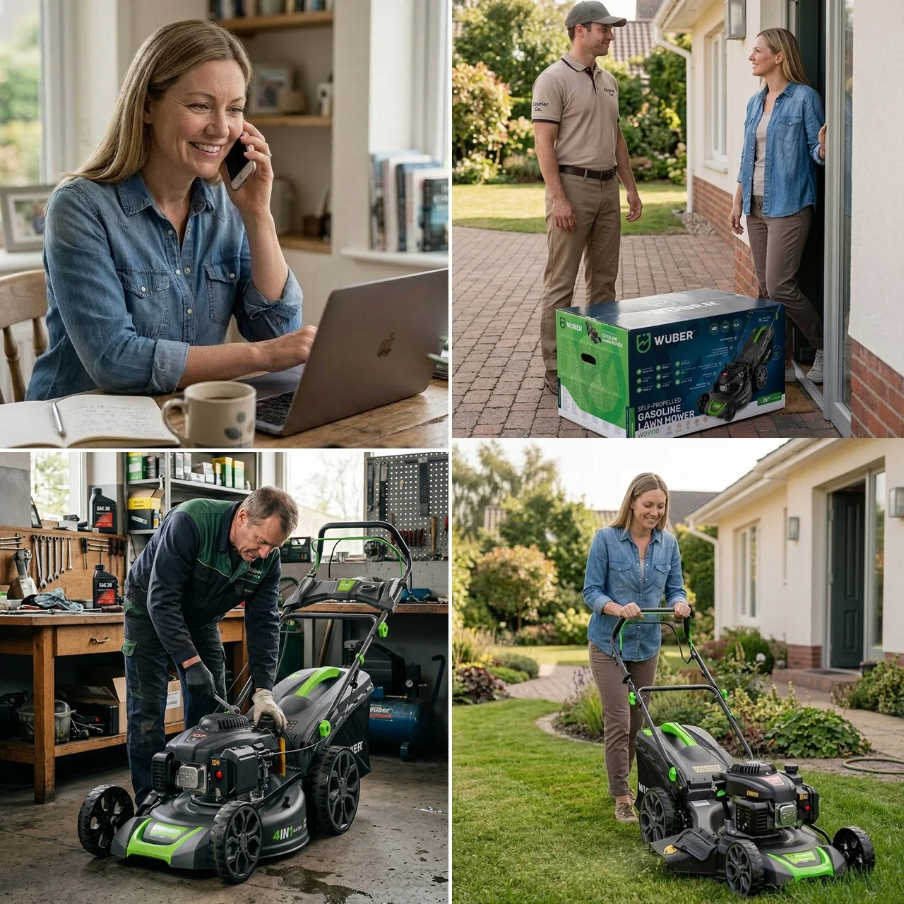 Wuber W09104 — kosiarka spalinowa z napędem Honda, 51 cm, kosz 70 l — widok produktu