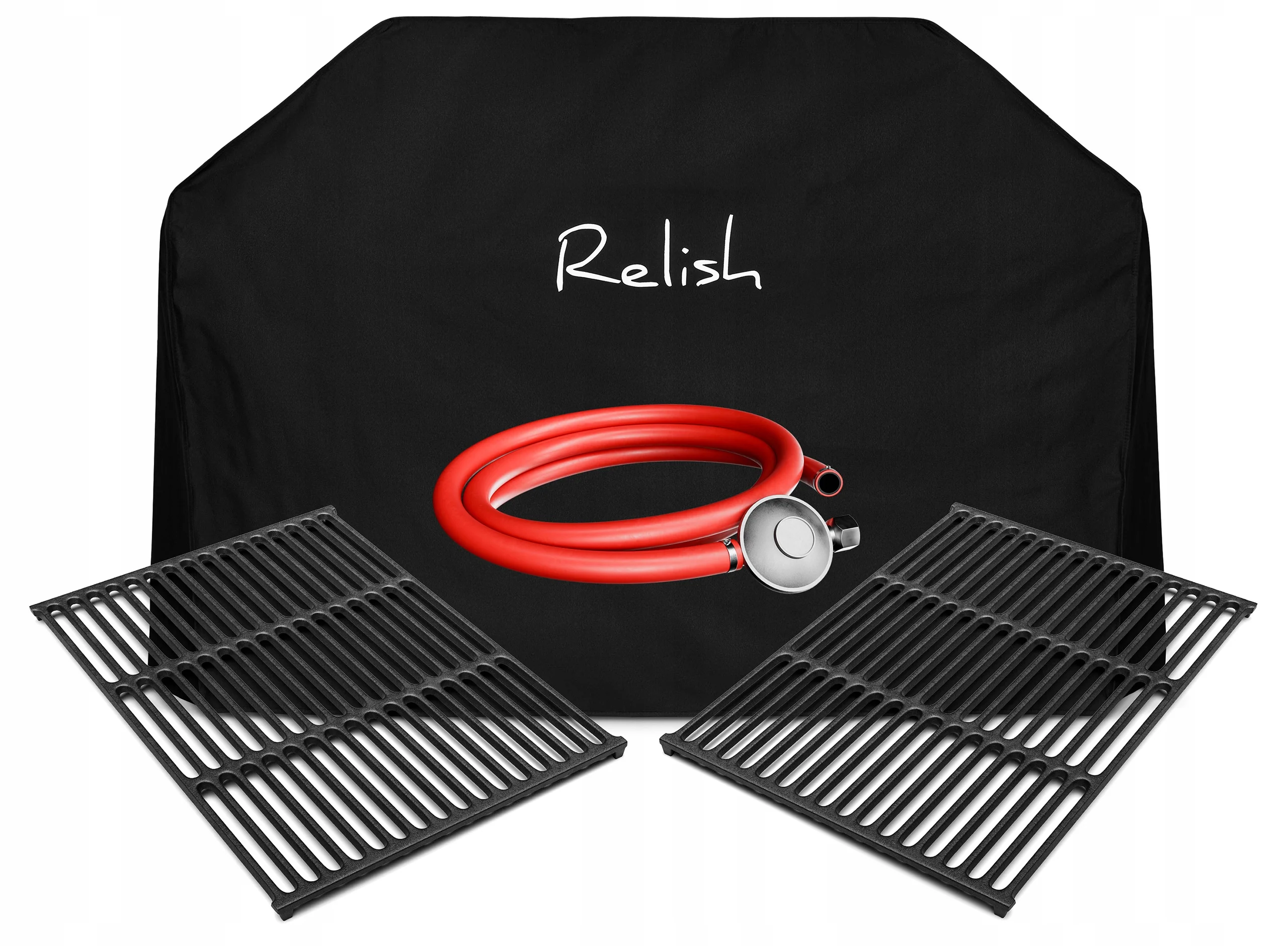 GRILL GAZOWY OGRODOWY ŻELIWNY RUSZT NIERDZEWNY 16kW Relish V1 4+1 AKCESORIA