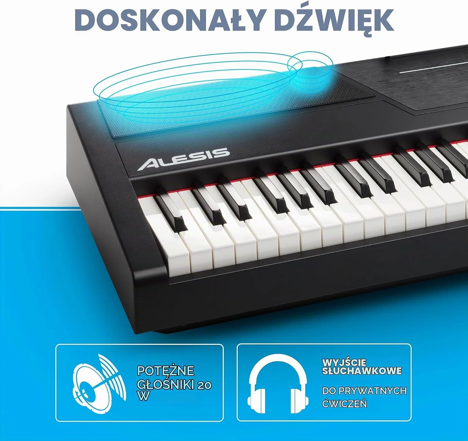 Alesis Recital Pro 88‑Klawiszowe Cyfrowe Pianino