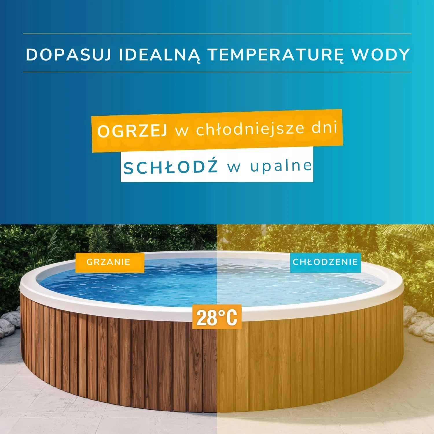 Pompa ciepła do basenu 5,0kW Podgrzewacz wody Poolex PC-NANO-B5 Wi-Fi