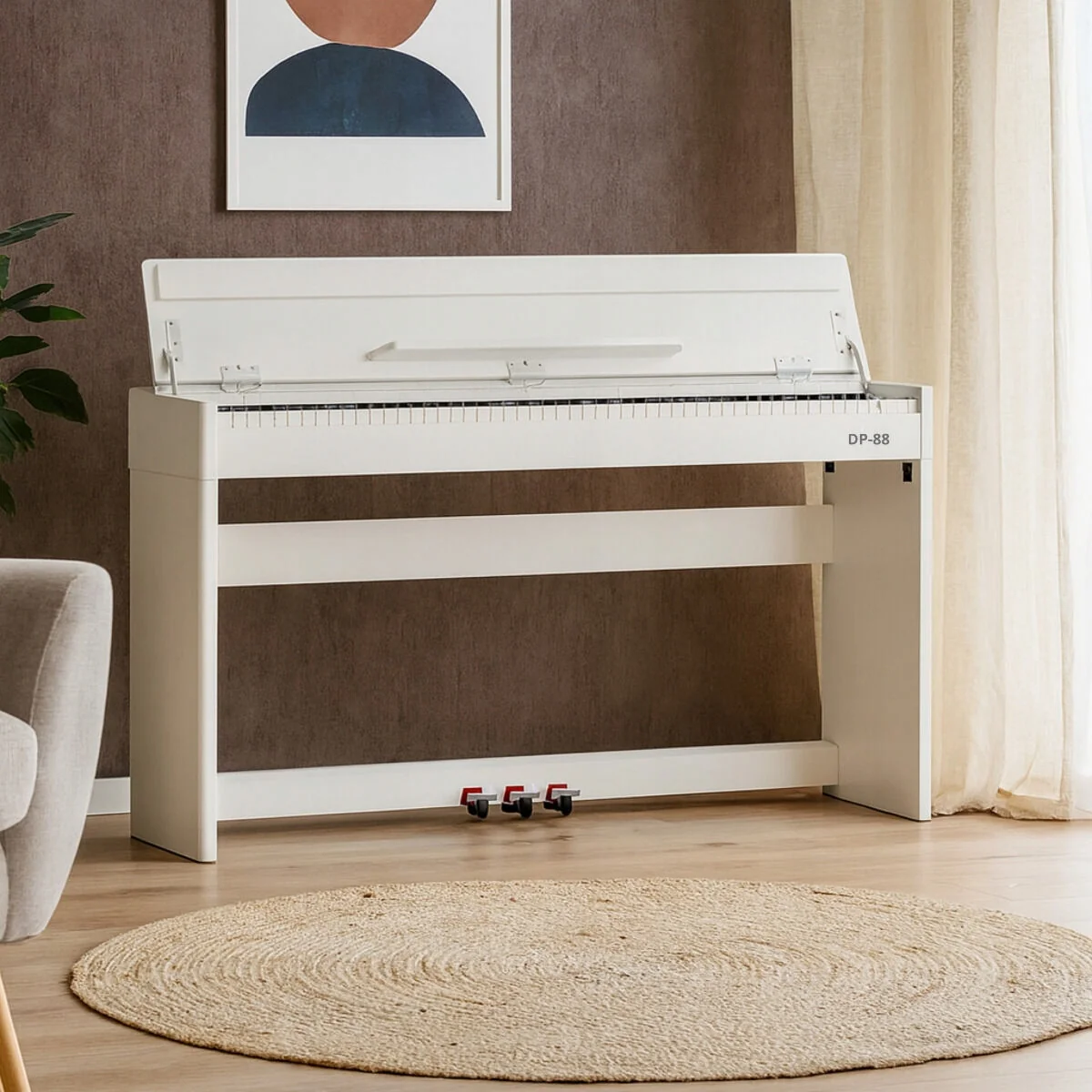 PIANINO CYFROWE DO NAUKI GRY 88 KLAWISZY WAŻONA MŁOTECZKOWA KLAWIATURA USB