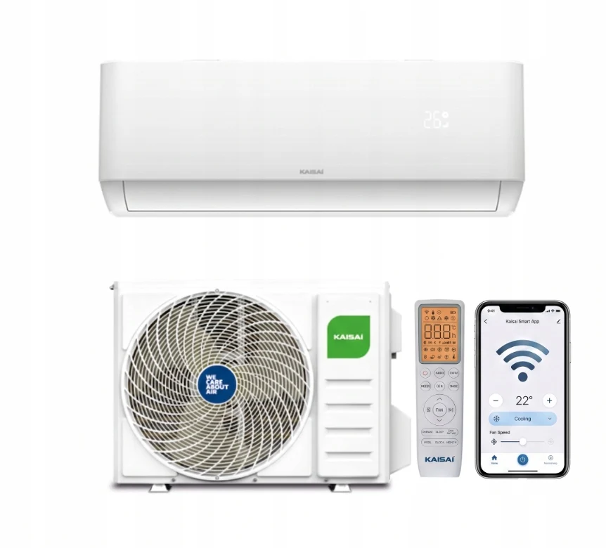 Klimatyzator ścienny z funkcją grzania i chłodzenia KAISAI Pro Heat+ 3,5 kW