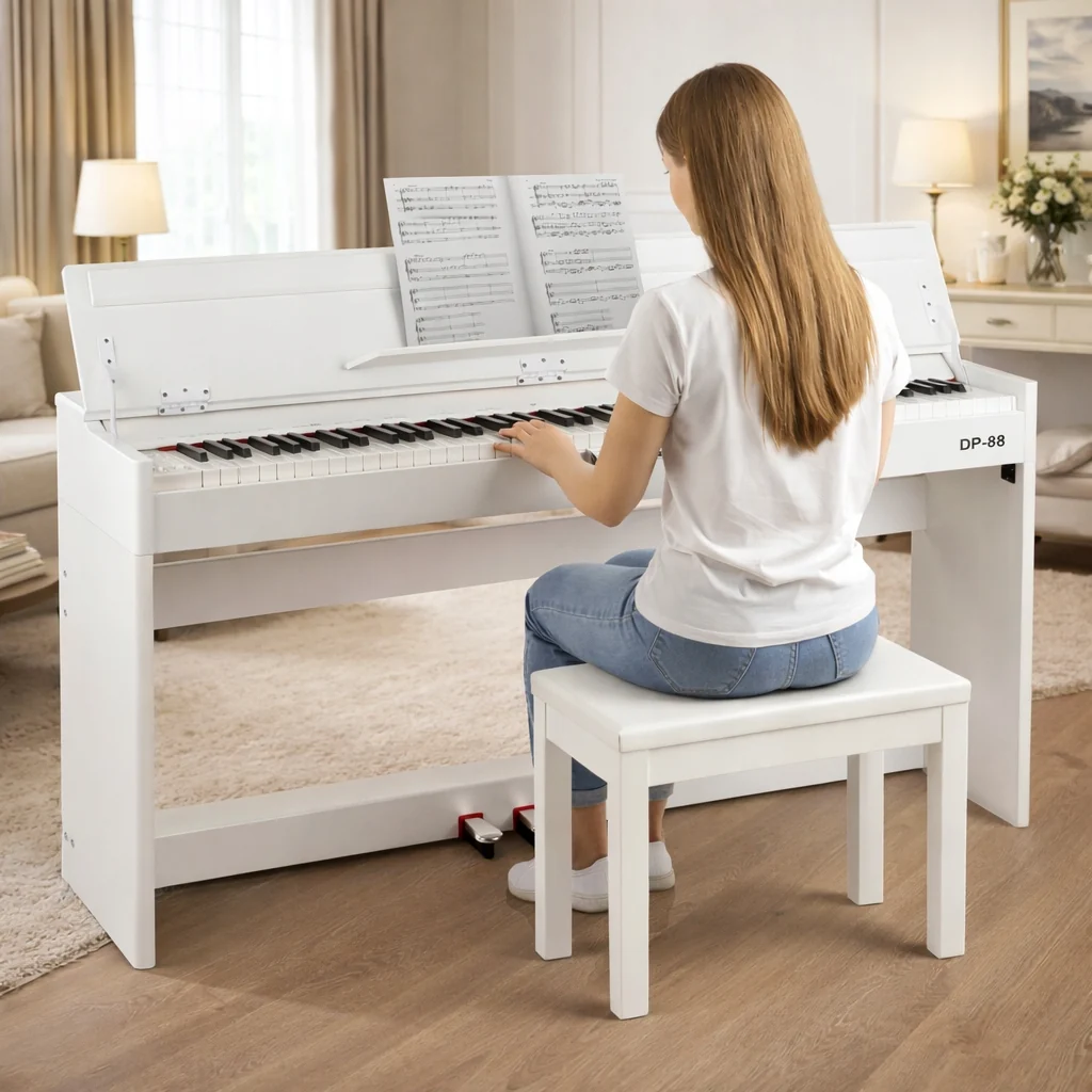 PIANINO CYFROWE DO NAUKI GRY 88 KLAWISZY WAŻONA MŁOTECZKOWA KLAWIATURA USB