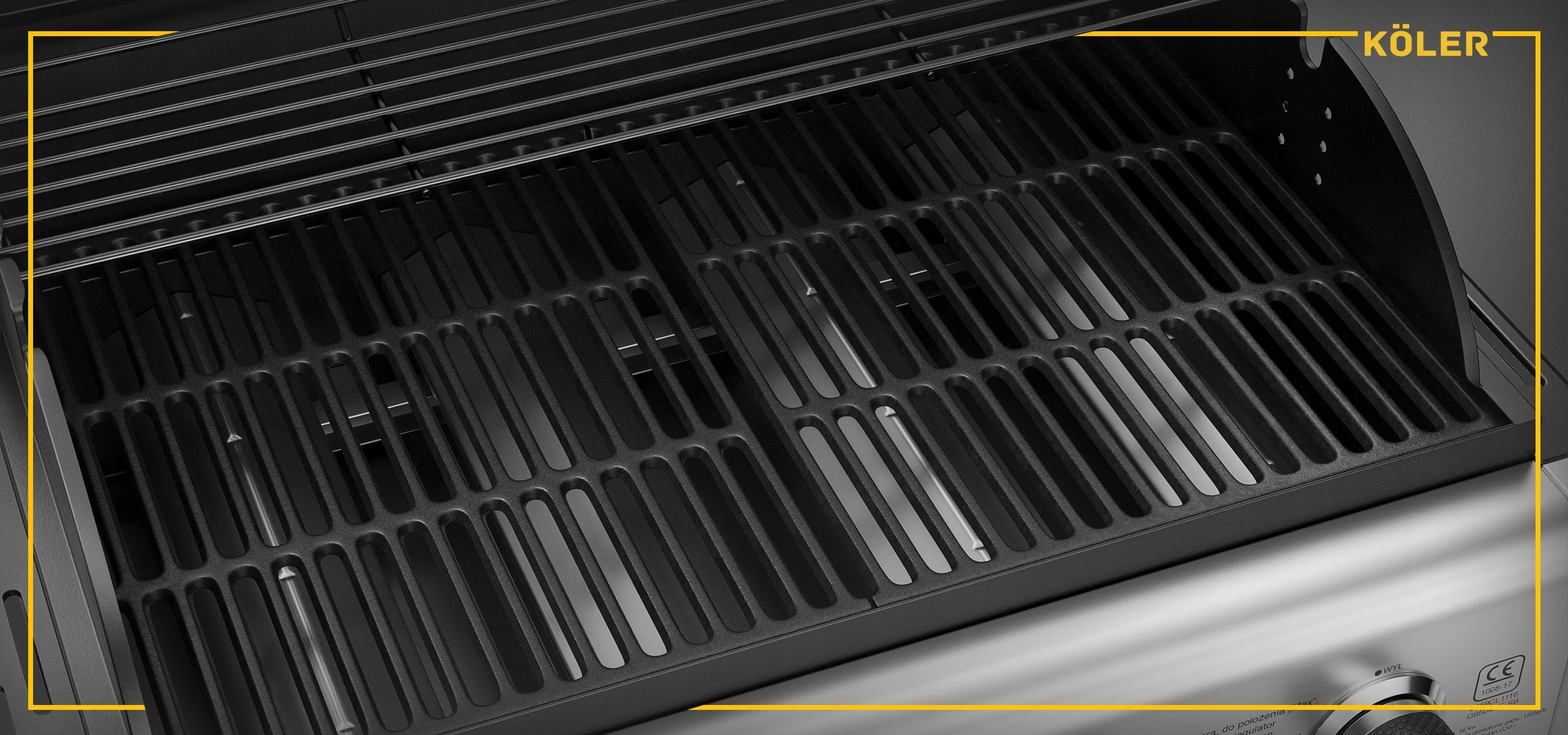 GRILL GAZOWY OGRODOWY ŻELIWNY RUSZT NIERDZEWNY 16kW Relish V1 4+1 AKCESORIA