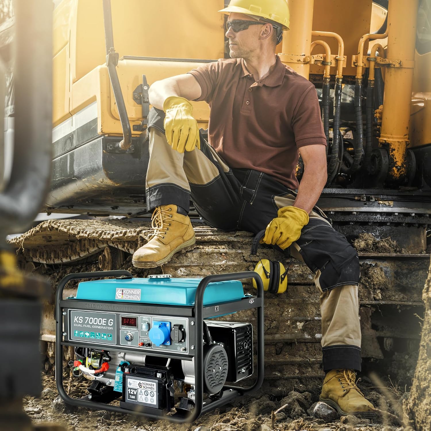 Agregat prądotwórczy Könner & Söhnen KS 7000E G hybrydowe serii DUAL FUEL LPG/benzyna