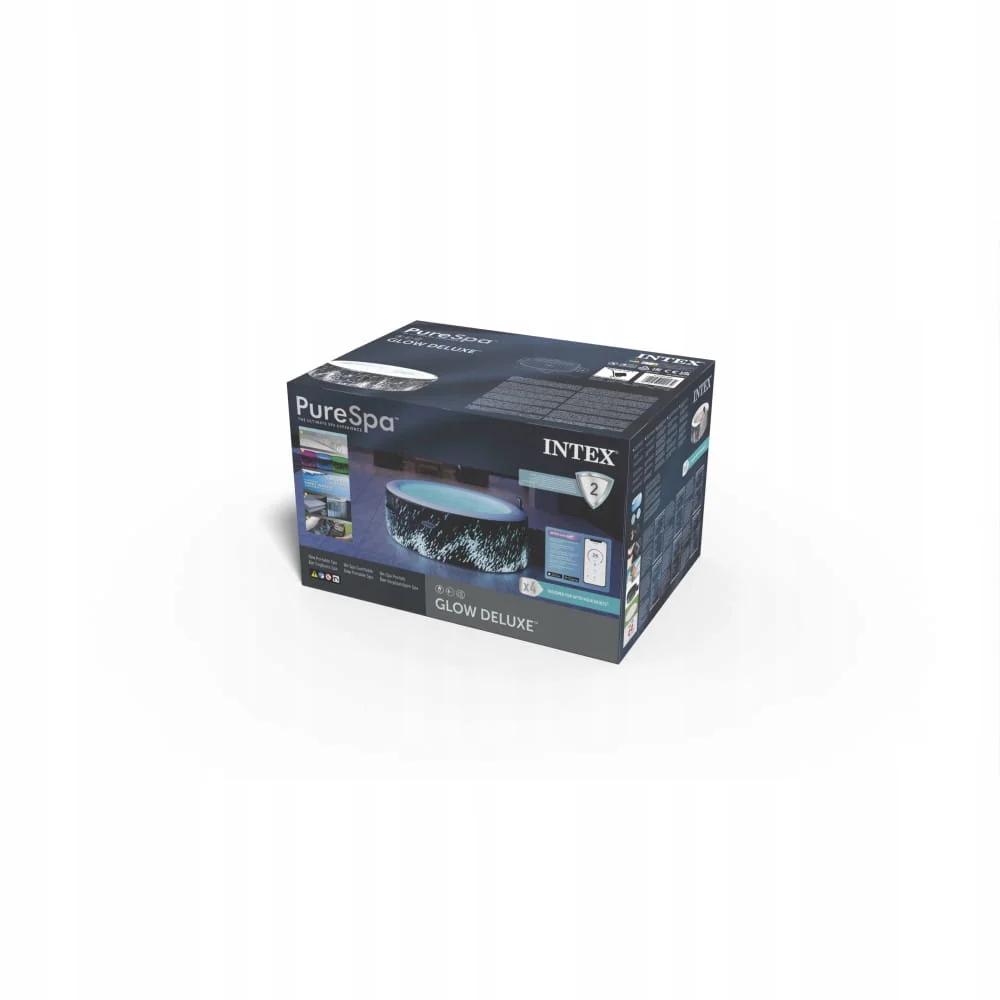 Dmuchane SPA ogrodowe Intex 28494NP Glow Deluxe 4 os. Wi-Fi LED 140 dysz — widok produktu